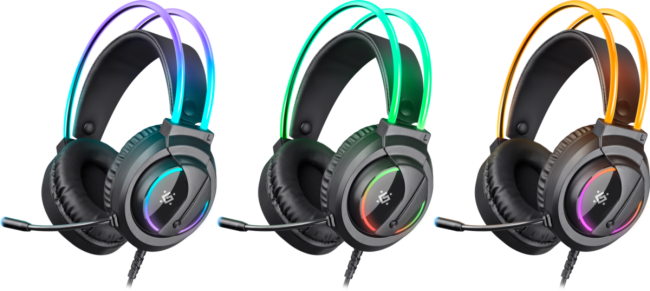 Defender Игровая гарнитура Flame черный, RGB, провод 2 м Defender 64555 Defender Игровая гарнитура Flame черный, RGB, провод 2 м Defender 64555