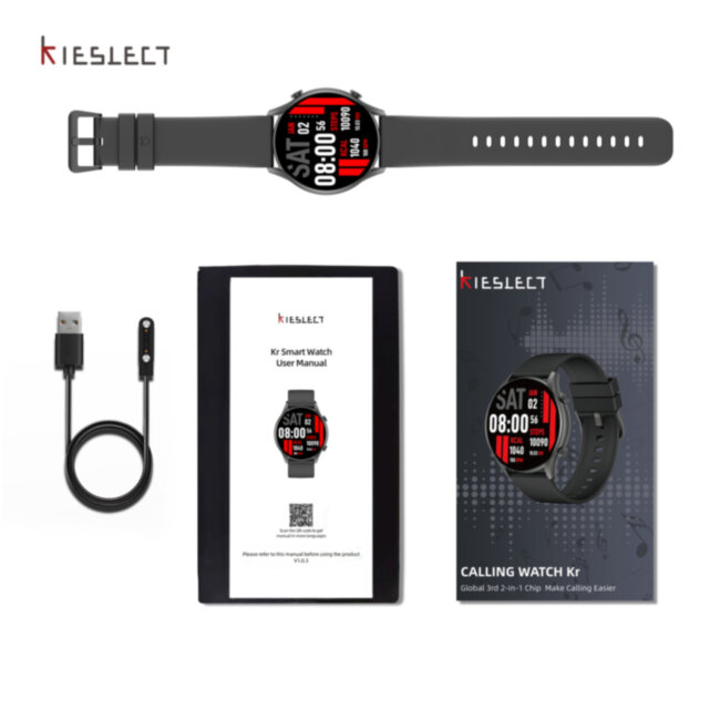 Kieslect умные часы Kr Black Kieslect Smart Calling Watch Kr Black