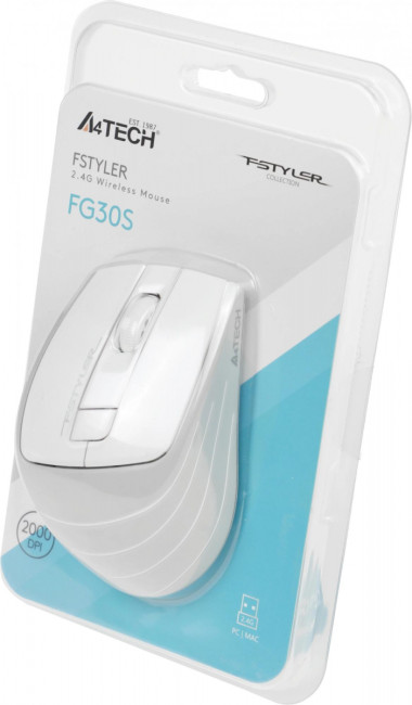 Мышь A4Tech FG30S WHITE Мышь A4Tech FG30S WHITE