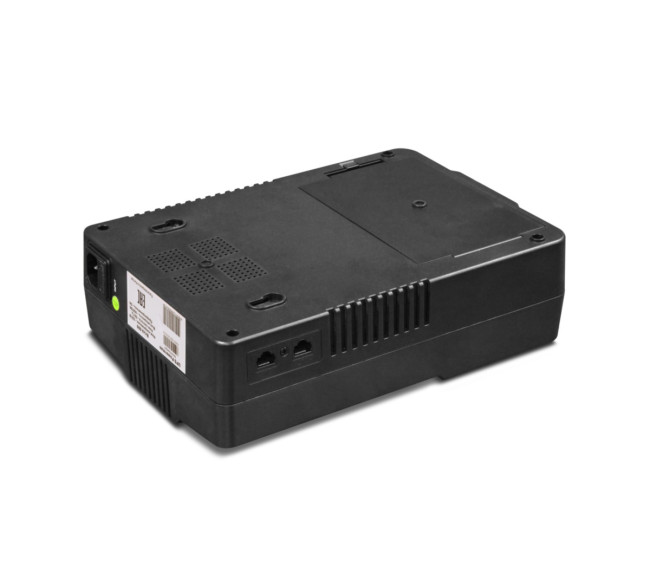 ИБП POWERMAN Brick 600, линейно-интерактивный, 600ВА, 360Вт,   3 евророзетки с резервным питанием, 3 евророзетки с фильтрацией, защита RJ45/RJ11, батарея 12В 7Ач 1 шт.,  293мм х 202мм х 93мм, 4.5 кг. Powerman Brick 600