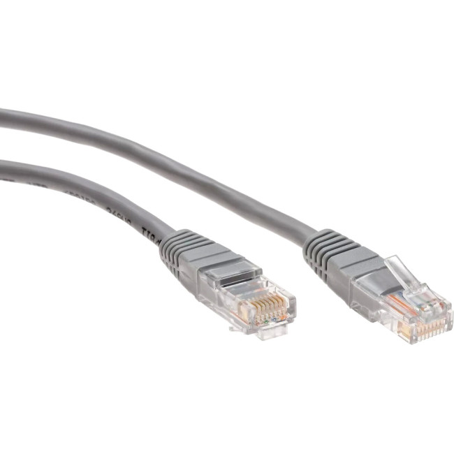 Патчкорд литой "Telecom" UTP кат.5е 1,5м серый VCOM NA102--1.5M