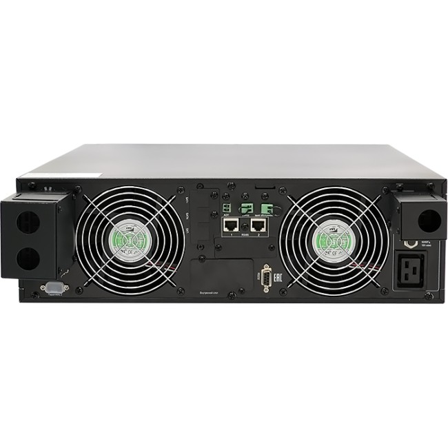 ИБП Парус электро СИПБ10КД.10-31/БПС, вход 3 фазы, выход 1фаза, онлайн, напольно-стоечный, 10КВА, 10КВт, параллельная работа до четырех ИБП, клеммный терминал L+N+PE, RS485 и RS232, USB, два слота для карт управления, EPO, без АКБ, настраиваемое напряжени