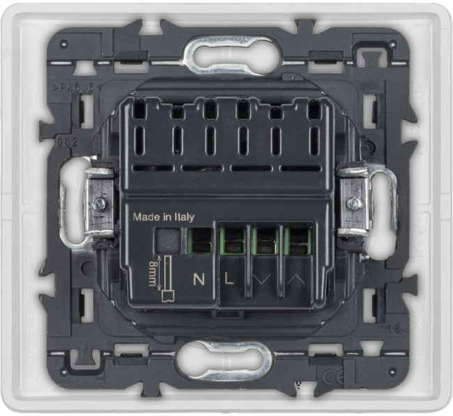 CLN БЕЛ Выкл рольст.умн. Умный выключатель рольставней Legrand серия Celiane with NETATMO, Цвет Белый. Управление со смартфона, 500 ВА, 230В. Рамка в комплекте.