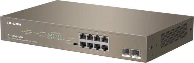 Неуправляемый PoE коммутатор Tenda G1110P-8-150W