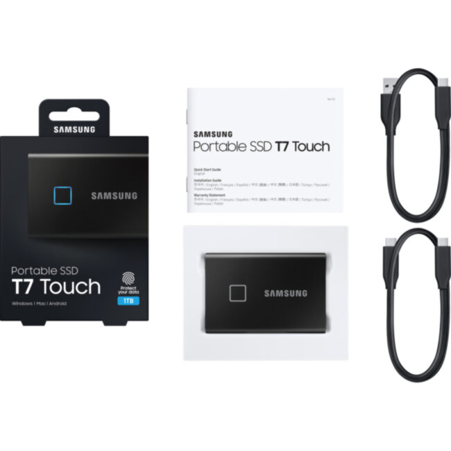 Внешние HDD и SSD Samsung T7 Touch 1000GB (MU-PC1T0K/WW)