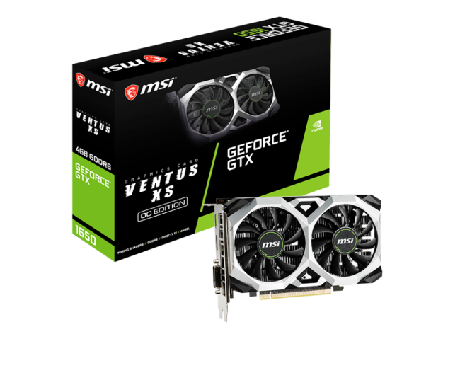 Видеокарта MSI GeForce GTX 1650 D6 VENTUS XS OCV3 Видеокарта MSI GeForce GTX 1650 D6 VENTUS XS OCV3