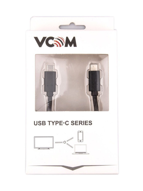 Кабель USB 3.1 Type C 5Гб/с ,3А, Power Deliwery, длина 1,8M, VCOM <CU400-1.8M> VCOM USB 3.2 Type-C (m) - USB 3.2 Type-C (m) 1.8м Кабель USB 3.1 Type C 5Гб/с ,3А, Power Deliwery, длина 1,8M, VCOM <CU400-1.8M> VCOM USB 3.2 Type-C (m) - USB 3.2 Type-C (m) 1.8м