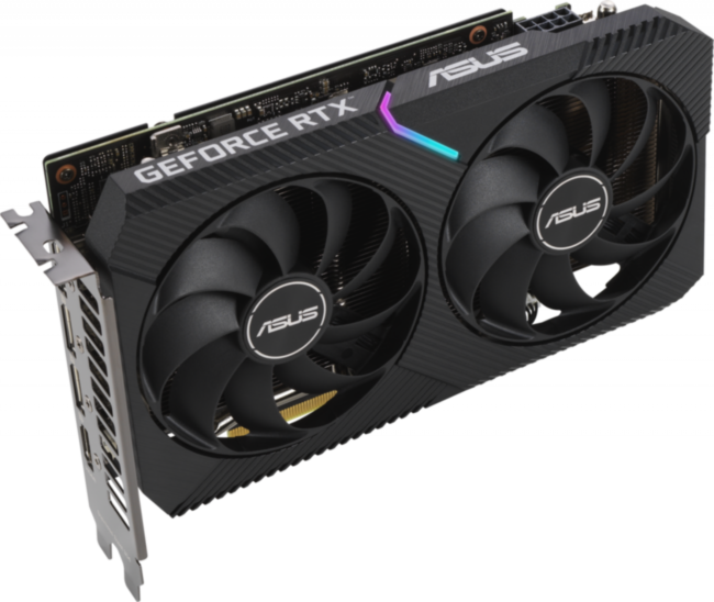 Видеокарта ASUS RTX3060TI-O8G-MINI-V2 Видеокарта ASUS RTX3060TI-O8G-MINI-V2
