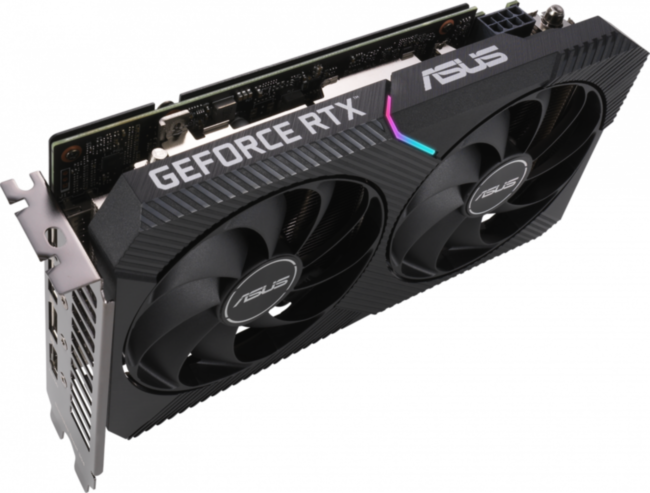 Видеокарта ASUS RTX3060TI-O8G-MINI-V2 Видеокарта ASUS RTX3060TI-O8G-MINI-V2
