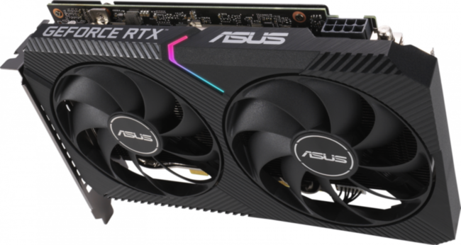 Видеокарта ASUS RTX3060TI-O8G-MINI-V2 Видеокарта ASUS RTX3060TI-O8G-MINI-V2