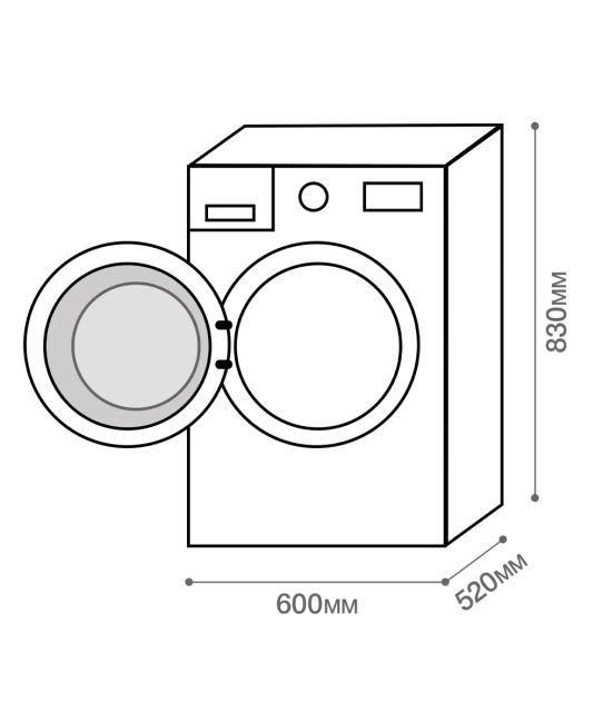 Отдельностоящая стиральная машина Kuppersberg Kuppersberg WM 520 W
