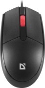 Defender Проводная оптическая мышь Delta MM-523 черн,3D,бесшумная,1,8м,1000dpi Defender 52523