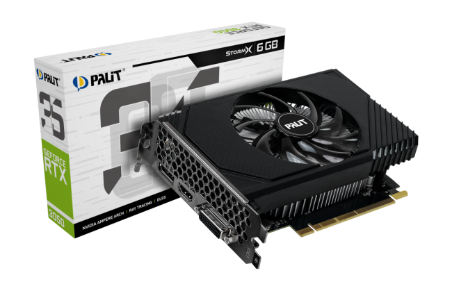 Видеокарта PALIT RTX3050 STORMX NE63050018JE-1070F Видеокарта PALIT RTX3050 STORMX NE63050018JE-1070F