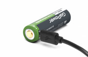 Аккумулятор Li-ion GoPower 18650 3.7V 3000mAh с защитой + USB (1/10/100) Аккумулятор Li-ion GoPower 18650 с защитой+USB (00-00019621)