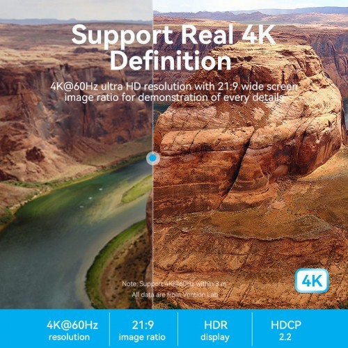 Кабель Vention HDMI High speed v2.0 with Ethernet 19M/19M - 15м Vention ALHSN