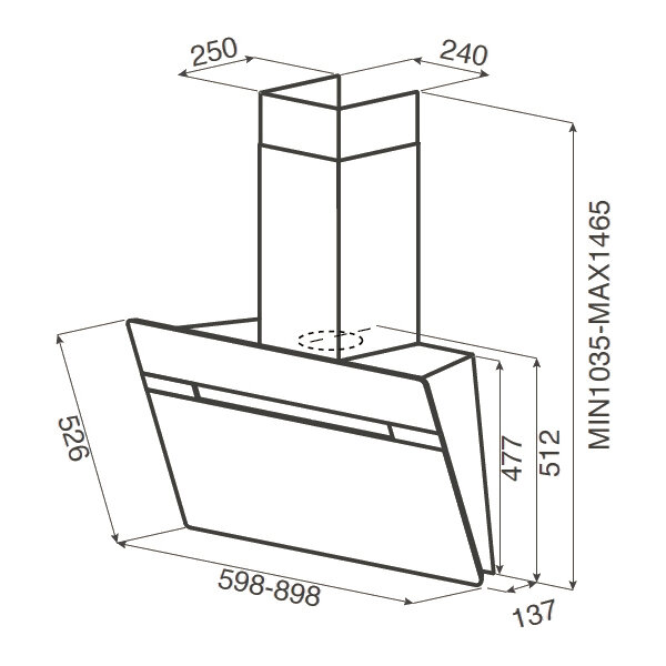 Вытяжки JET AIR Jetair VIKI BL 60 A-PRF0111475B Вытяжки JET AIR Jetair VIKI BL 60 A-PRF0111475B
