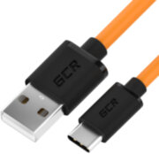 GCR Кабель 4.0m, TypeC, оранжевый TPE, черные коннекторы, 28/22 AWG, GCR-52712 Greenconnect USB 2.0 Type-AM - USB 2.0 Type-C (m) 4м