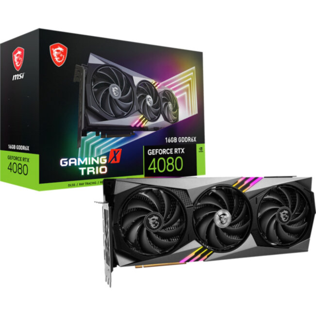 Видеокарта MSI GeForce RTX 4080 16GB GAMING X TRIO Видеокарта MSI GeForce RTX 4080 16GB GAMING X TRIO