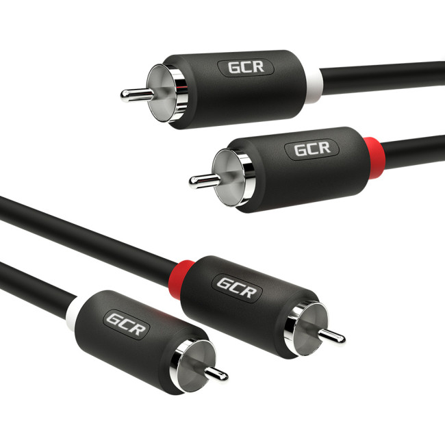 GCR Кабель 12.5m аудио 2 х RCA / 2 х RCA , черный, GCR-54125 Greenconnect GCR-54125, 12.5 м