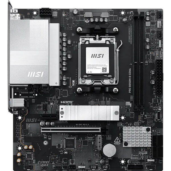 Материнская плата MSI PRO B850M-B GEN4 Материнская плата MSI PRO B850M-B GEN4