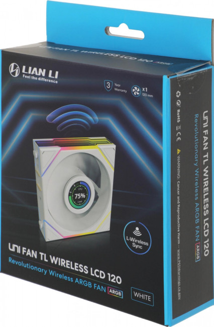 Вентилятор для корпуса Lian-Li G99.12TLLCD1W1W.R0 Вентилятор для корпуса Lian-Li G99.12TLLCD1W1W.R0