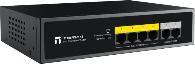 Коммутатор Netis ST106PDI-2-43 Коммутатор Netis ST106PDI-2-43