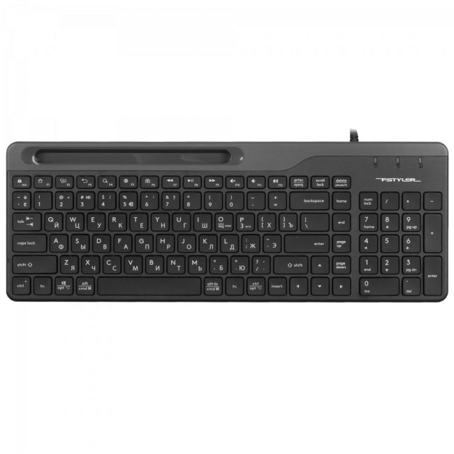 Клавиатура A4Tech Fstyler FK25 черный/серый USB slim A4Tech FK25 BLACK Клавиатура A4Tech Fstyler FK25 черный/серый USB slim A4Tech FK25 BLACK