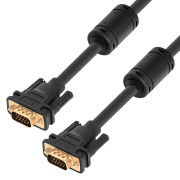GCR Кабель PROF Premium SVGA 1.8m чёрный, GOLD, ферритовые кольца, OD8.0mm, 15M / 15M, 28/28 AWG, двойной экран Greenconnect GCR-VM2VM2-1.8m GCR Кабель PROF Premium SVGA 1.8m чёрный, GOLD, ферритовые кольца, OD8.0mm, 15M / 15M, 28/28 AWG, двойной экран Greenconnect GCR-VM2VM2-1.8m