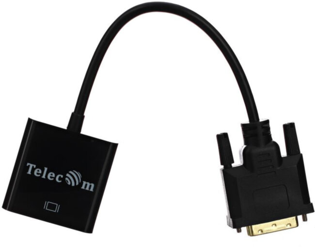 Кабель-переходник DVI-D 25M ---> VGA 15F Telecom <TA491> Telecom DVI-D 25M ---> VGA 15F Кабель-переходник DVI-D 25M ---> VGA 15F Telecom <TA491> Telecom DVI-D 25M ---> VGA 15F