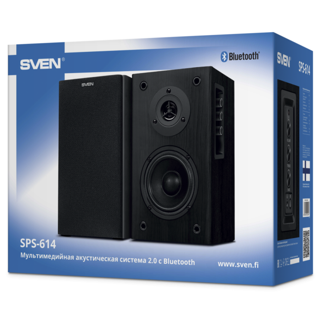 АС SVEN SPS-614, черный (40 Вт, Bluetooth) Sven SV-020262 АС SVEN SPS-614, черный (40 Вт, Bluetooth) Sven SV-020262