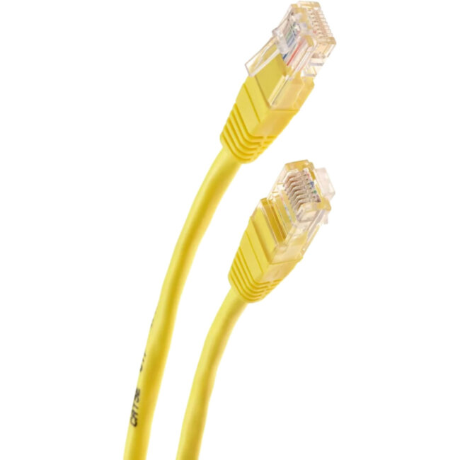 Патчкорд литой "Telecom" UTP кат.5е 1,0м желтый VCOM NA102-Y-1M Патчкорд литой "Telecom" UTP кат.5е 1,0м желтый VCOM NA102-Y-1M