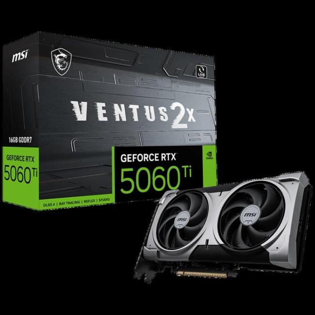 Видеокарты MSI RTX 5060 Ti 16G VENTUS 2X PLUS Видеокарты MSI RTX 5060 Ti 16G VENTUS 2X PLUS