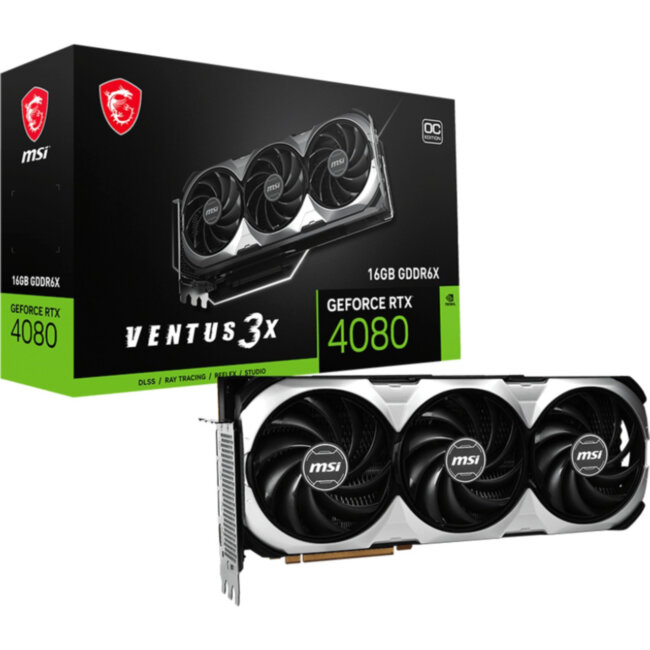 Видеокарта MSI GeForce RTX 4080 16GB VENTUS 3X OC Видеокарта MSI GeForce RTX 4080 16GB VENTUS 3X OC