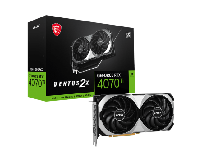 Видеокарта MSI GeForce RTX 4070 Ti VENTUS 2X 12G OC Видеокарта MSI GeForce RTX 4070 Ti VENTUS 2X 12G OC