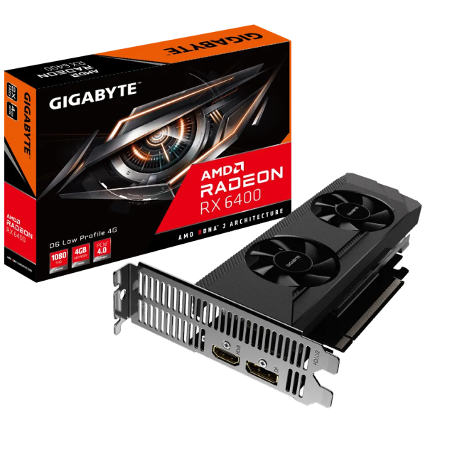 Видеокарта GIGABYTE GV-R64D6-4GL Видеокарта GIGABYTE GV-R64D6-4GL
