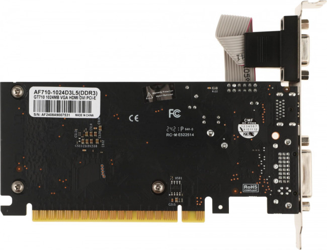 Видеокарта AFOX CORPORATION AF710-1024D3L5 Видеокарта AFOX CORPORATION AF710-1024D3L5