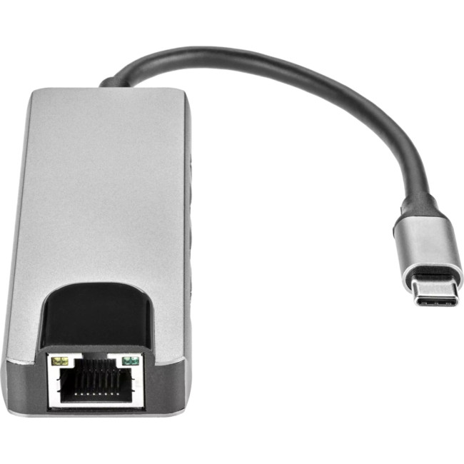 Адаптер USB 3.1 Type-Cm ->HDMI A(m) 4K@30Hz, RJ45, 2XUSB3.0, PD, iOpen <ACU435M> VCOM ACU435M
