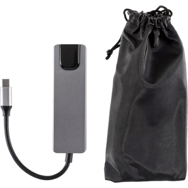 Адаптер USB 3.1 Type-Cm ->HDMI A(m) 4K@30Hz, RJ45, 2XUSB3.0, PD, iOpen <ACU435M> VCOM ACU435M