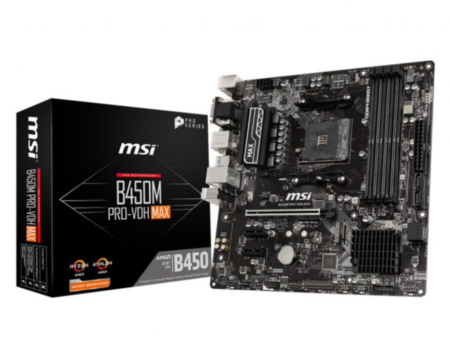 Материнская плата MSI B450M PRO-VDH MAX