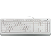 Клавиатура A4Tech FK10 белый/серый USB (FK10 WHITE) каб.:1.5м A4Tech FK10 WHITE Клавиатура A4Tech FK10 белый/серый USB (FK10 WHITE) каб.:1.5м A4Tech FK10 WHITE