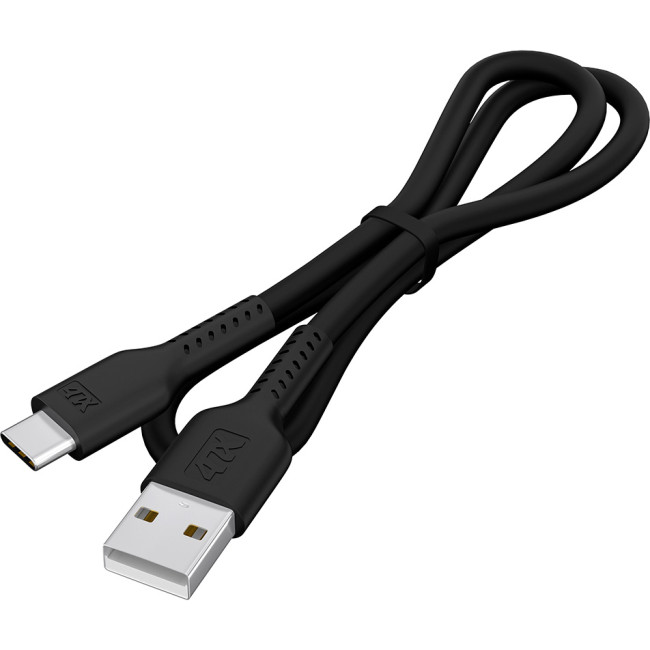 Кабель 0.5m TypeC, QC, черный, черный ПВХ Кабель 4PH 0.5 м (4PH-R90124)