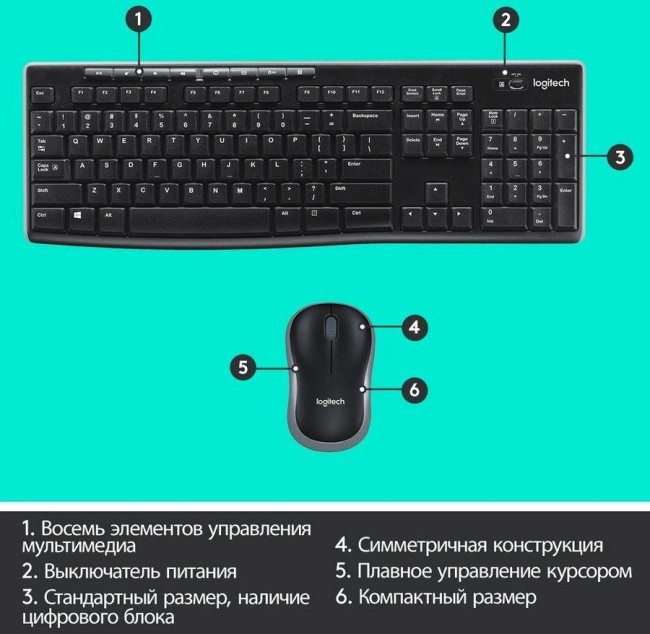 Клавиатуры Logitech 920-003381 Клавиатуры Logitech 920-003381