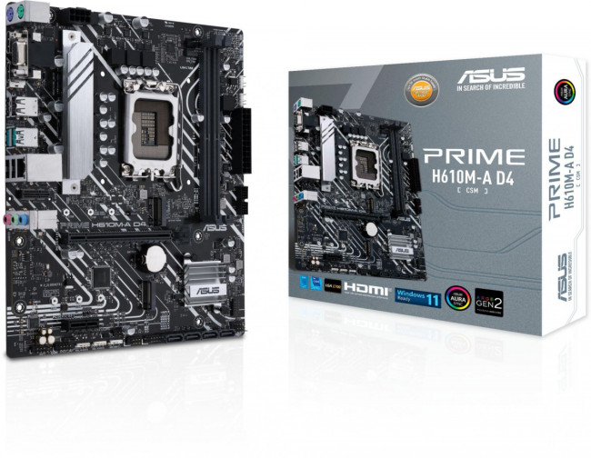 Материнская плата ASUS PRIME H610M-A D4-CSM Материнская плата ASUS PRIME H610M-A D4-CSM