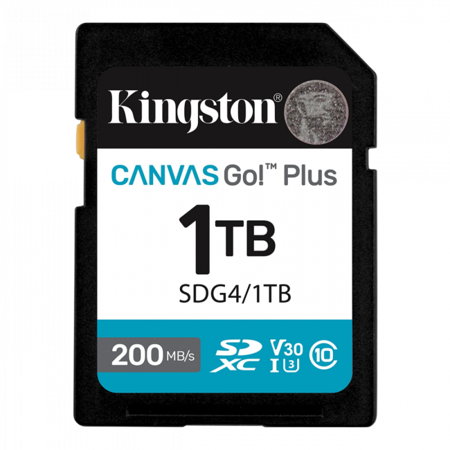 Карта памяти Kingston 1TB SDXC Canvas Go Plus 1TB SDXC Canvas Go Plus Gen4 200MB/s C10 UHS-I U3 V30 Kingston Canvas Go Plus SDG4/1TB Карта памяти Kingston 1TB SDXC Canvas Go Plus 1TB SDXC Canvas Go Plus Gen4 200MB/s C10 UHS-I U3 V30 Kingston Canvas Go Plus SDG4/1TB