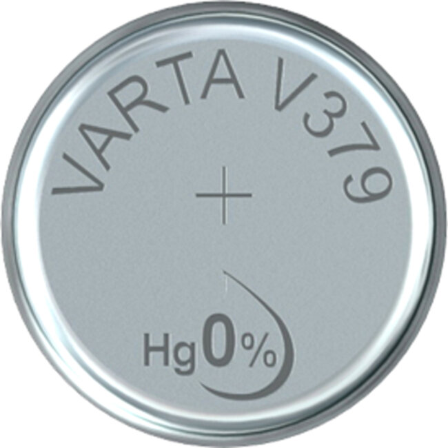 Батарейка Varta 379 (SR521SW) BL1 Silver Oxide 1.55V (1/10/100) Varta SILVER OXIDE SR521SW (00379101111)