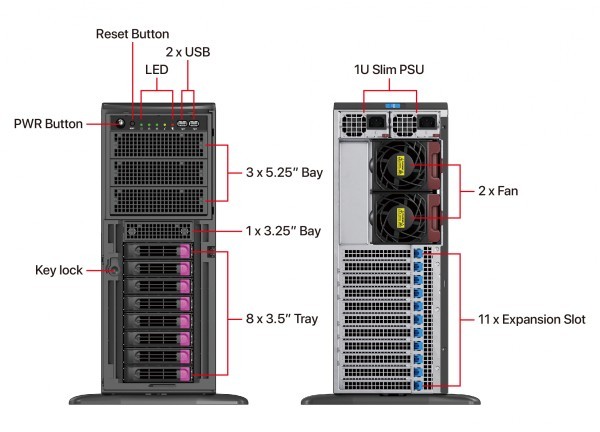 Блок питания ABLECOM AC-PS1K20