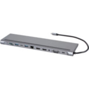Адаптер TC--->2USB3.0+USB2.0+RJ45(100mbs)+2HDMI+VGA+PD+TypeC+TF+SD+audio, iOpen <ACU4700> VCOM ACU4700