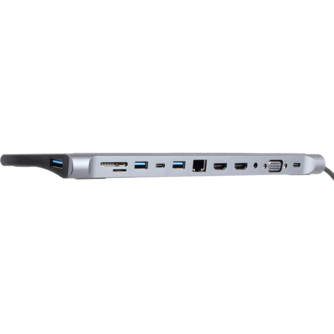 Адаптер TC--->2USB3.0+USB2.0+RJ45(100mbs)+2HDMI+VGA+PD+TypeC+TF+SD+audio, iOpen <ACU4700> VCOM ACU4700