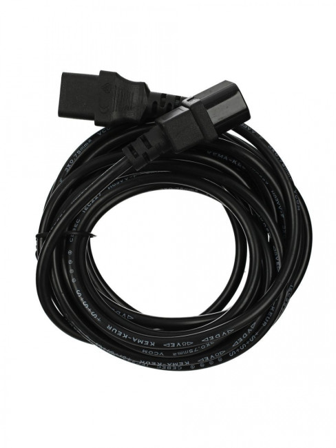 Кабель монитор - компьютер 220V (UPS -> устройство) <VDE> 3G*0.75mm2 VCOM <CE001-CU0.75-5>, 5,0м VCOM CE001-CU0.75-5M
