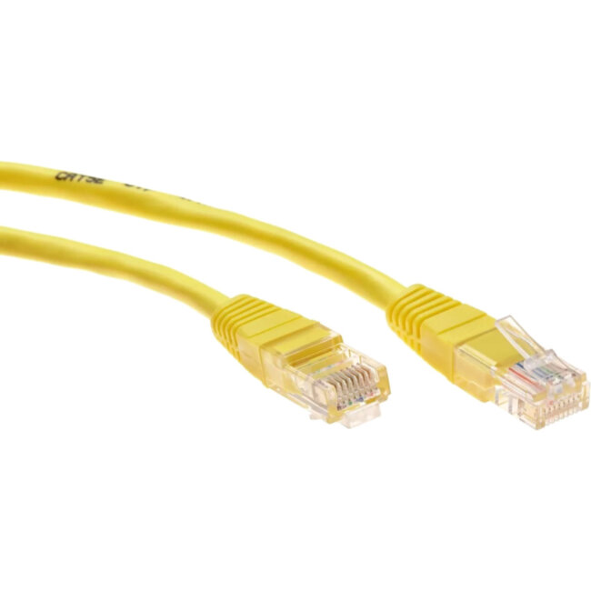 Патчкорд литой "Telecom" UTP кат.5е 5,0м желтый VCOM NA102-Y-5M Патчкорд литой "Telecom" UTP кат.5е 5,0м желтый VCOM NA102-Y-5M